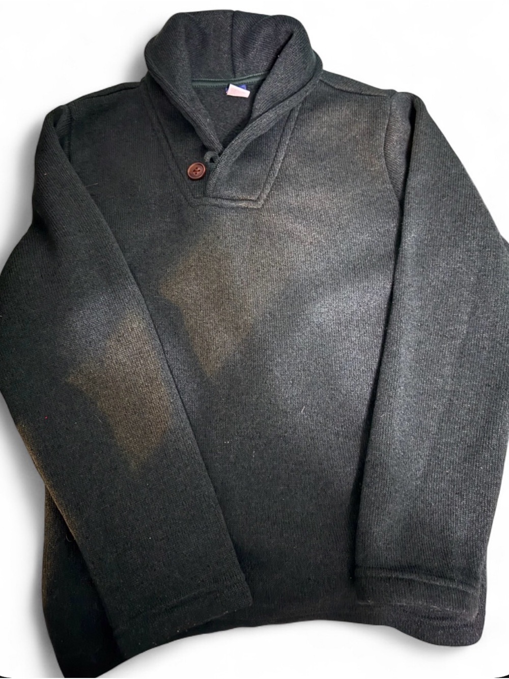 Old Navy Black Shawl Collar Sweater Top